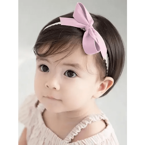Baby Girl Lace Headbands with BowKnot Flowers Christening Baptism Headband Elastic Floral Hairbands Soft Lace Hair Accessory Newborn Infant Toddler for Birthday Party