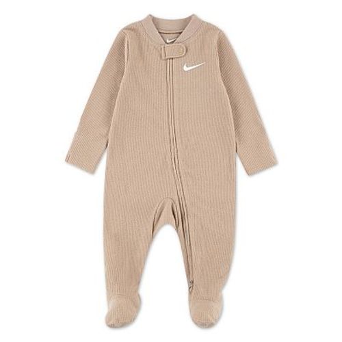 Newborn Baby Nike Waffle Knit Long Sleeve Footed Coverall