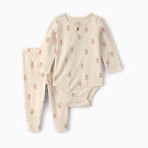 Carter's Bodysuit & Pant Set Outfit Set - Ivory Bear, 6M