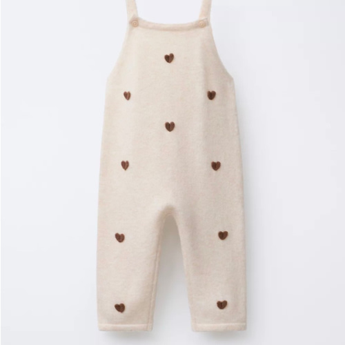 HEART KNIT OVERALLS - Mid-ecru | ZARA United States
