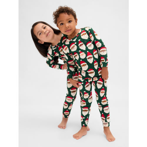 Kids & Baby Organic Brushed Cotton Holiday PJ Set