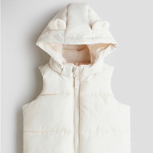 HOODED PUFFER VEST