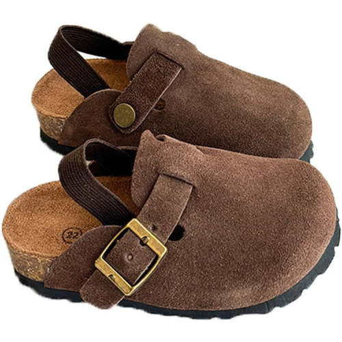 Kids Suede Toddler Boys Girls Sandals Adjustable Buckle soft and comfortable shoes