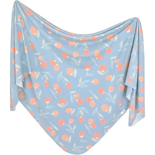 Copper Pearl Baby Swaddle Blanket - Premium Knit Baby Blanket, Large Soft Stretchy Receiving Blankets for Baby Boy and Girl, Swaddles for Newborn, Infant, and Toddler (Clementine)