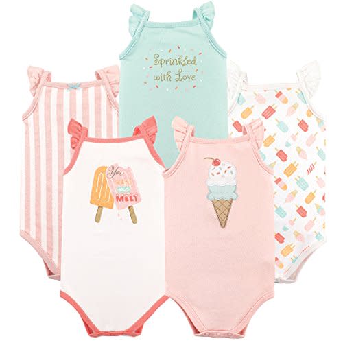 Hudson Baby Unisex Baby Cotton Sleeveless Bodysuits
