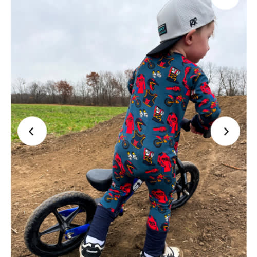 Zippered Romper- RR Moto Jammies – Rad Rascals