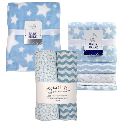 Latitude Run® 7 Piece Stars Nursery Blanket Collection | Wayfair
