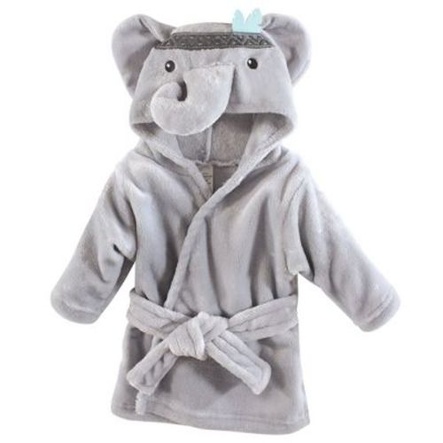 Little Treasure Baby Plush Bathrobe, Elephant, 0-9M