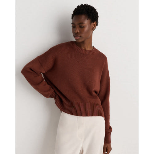 100% Organic Cotton Boyfriend Crew Sweater
