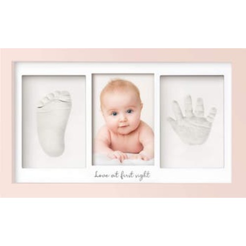 Baby Handprint & Footprint Keepsake Duo Frame