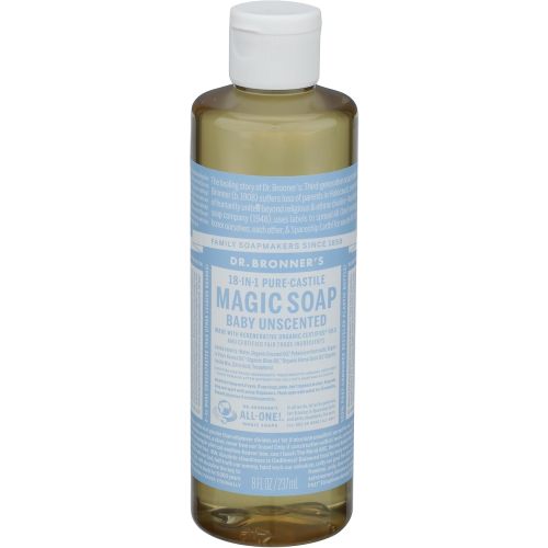 Dr Bronner's, Baby Soap Liquid Castile, 8 Fl Oz