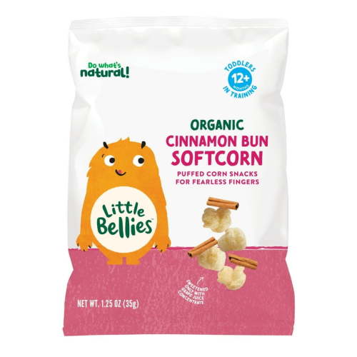 Little Bellies Organic Cinnamon Bun Softcorn, 1.25 oz