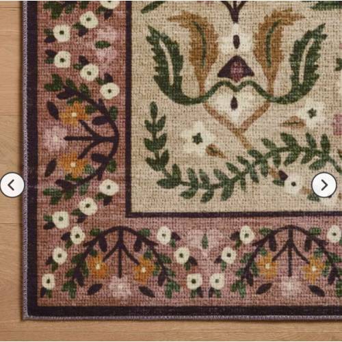 Canopy Edie Printed Rug - Aubergine