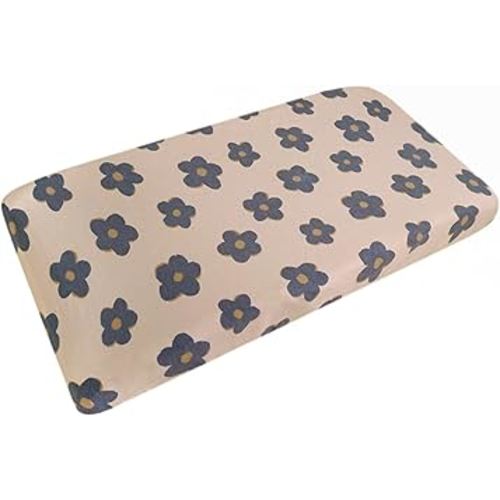 Premium Diaper Changing Pad Cover "Gemma in Tan" by Copper Pearl