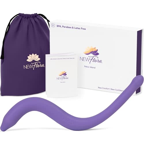 NewFlora Pelvic Wand Perineal Massage Wand for Women & Men, S Shaped Massager Tool