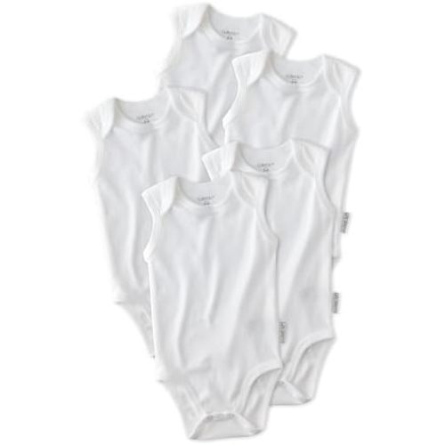 Butterblu Sam 5-Pack Sleeveless Bodysuits​ 100% Organic Cotton for Baby Boys & Girls