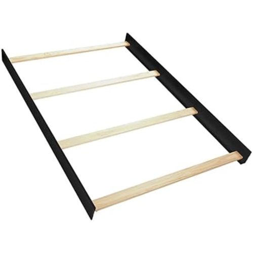 Full-Size Conversion Kit Bed Rails for Dream on Me Convertible Cribs - Solid Wood Rail - Toddler and Adult Bed Rail for Full-Size Beds - Essential Nursery & Baby Furniture (Black, Full)