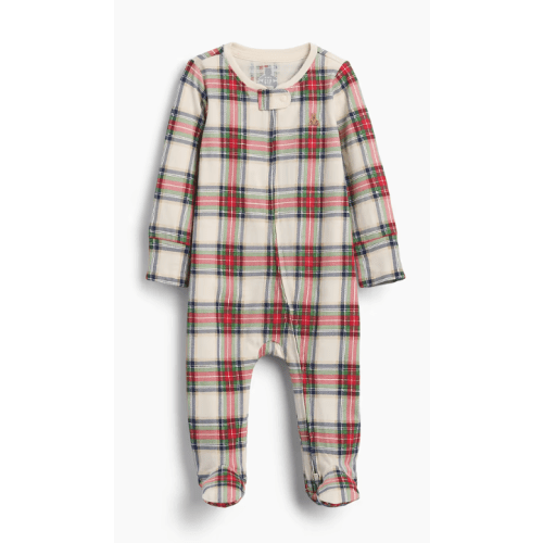 Baby Organic Cotton Print Footed One-Piece