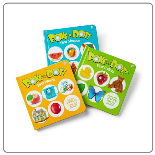 Melissa & Doug Poke-a-Dot! 3Pk First Words, Shapes & Colors, Interactive Children's Board Books with Buttons to Pop, Educational Sensory Toy for Toddlers & Preschoolers Ages 1+