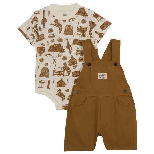 Bass Pro Shops Overalls and Short-Sleeve Bodysuit Set for Babies | Cabela's
