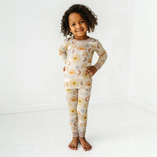 Desert Sunrise Two-Piece Pajama Set - Little Sleepies