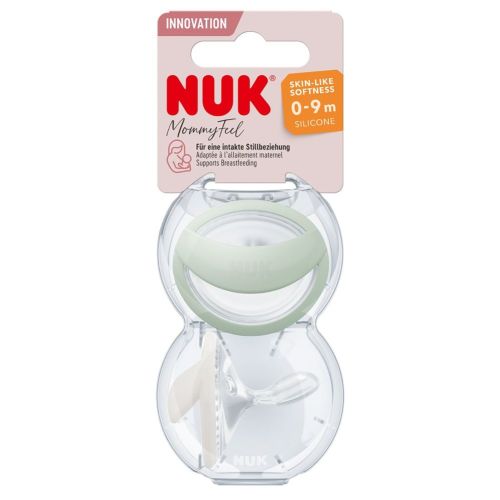 Nuk Mommy Feel Orthodonrtic Silicone Soother Mint Size 0-9 Months