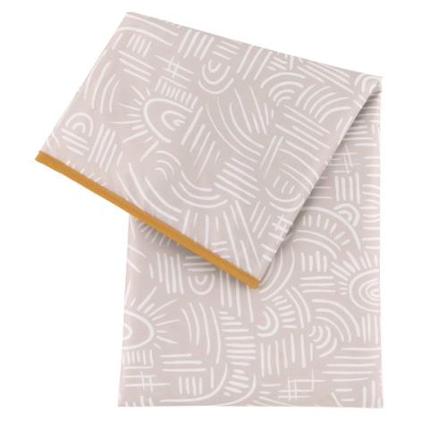 Bumkins Baby Splat Mat for Under High Chair, Babies Toddlers Eating Mess Mat, Waterproof Reusable Cloth for Arts and Crafts, Playtime Mat for Kids, Floors or Tables, Fabric 42inx42in, Desert Boho