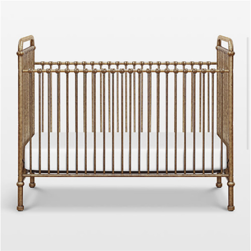 Namesake Abigail Vintage Gold Iron 3-in-1 Convertible Baby Crib