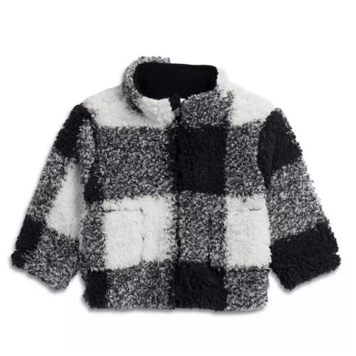 Boys' Plush Check Fleece Jacket - Baby