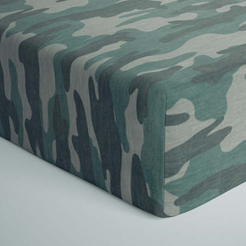 Vintage Camo Fitted Crib Sheet - Little Sleepies
