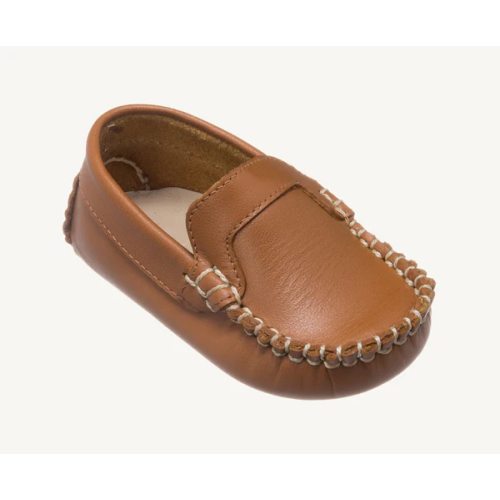 The Beaufort Bonnet Co. Elephantito Baby Moccasin - Natural Leather