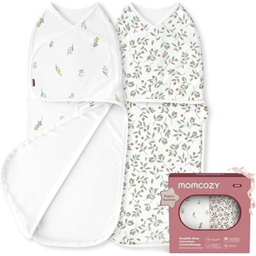 Momcozy Swaddles for Newborns, Quiet Fastener Swaddle for Infant 0-3 Months