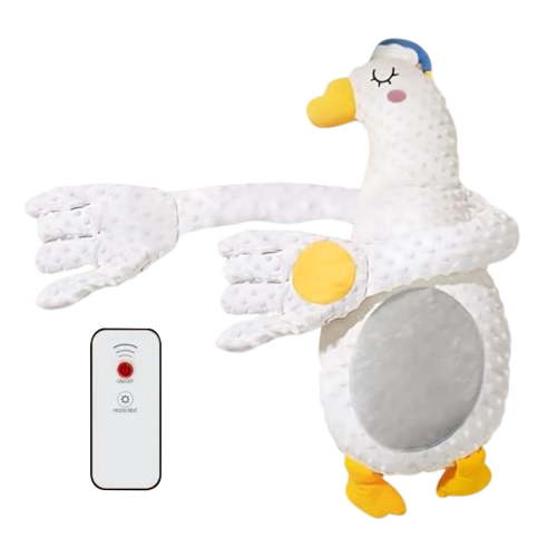 Startle Reflex Relief Baby Sleep Soothing Device with Soft Hugging Doll, Gentle Tapping & Supportive Ergonomic Design for Peaceful Rest,Color