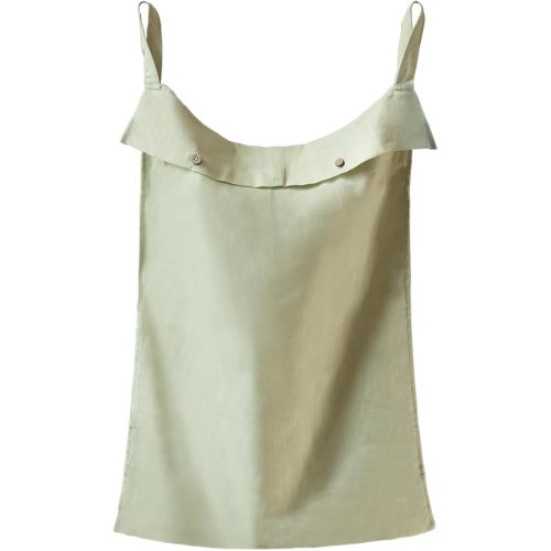 100% Linen Hanging Laundry Hamper Bag 20x27 Inch, Over the Door with 2 Buttons and Bottom Zipper Saving Space Wall Back organizers For Dirty Clothes Dorm Travel College Camp Sock Large Capacity,Green