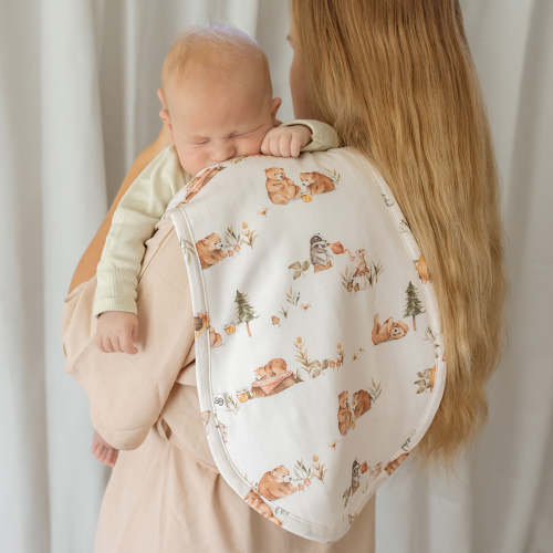 Bears Organic Cotton Burp Cloth