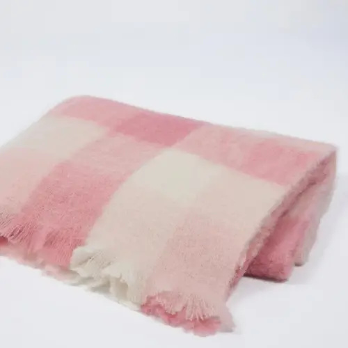 MANTAS EZCARAY Cashmere Blanket - Bebe Rosa