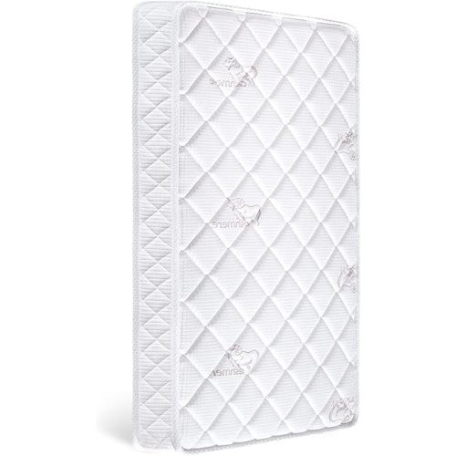 Premium Crib & Toddler Mattress,100% Knitted Fabric, Premium Fleece Surface-Hypoallergenic, 5" Thick Firm Soft Crib Mattress, Non-Toxic - Fits Standard Cribs & Toddler Beds