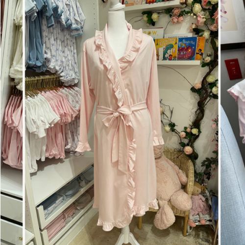 LUXURY BABY PINK RUFFLE ROBE – Caprilina