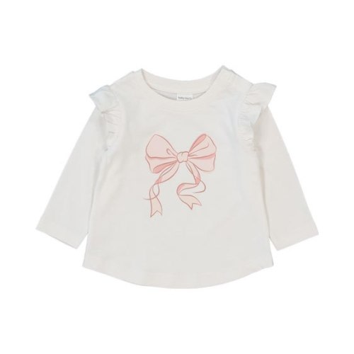 Cream Baby Long Sleeve Printed Top | Best&Less™ Online