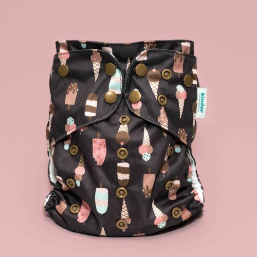 Food: Essentials Pocket Cloth Diaper with Athletic Wicking Jersey, Grows with your Baby