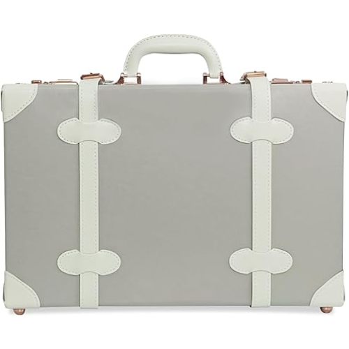 Unitravel Baby Keepsake Case, Handmade Memory Storage Box, Newborn Keepsake Box, Vintage Suitcase for Baby Shower, Baptism, Naming Ceremony or Birthday