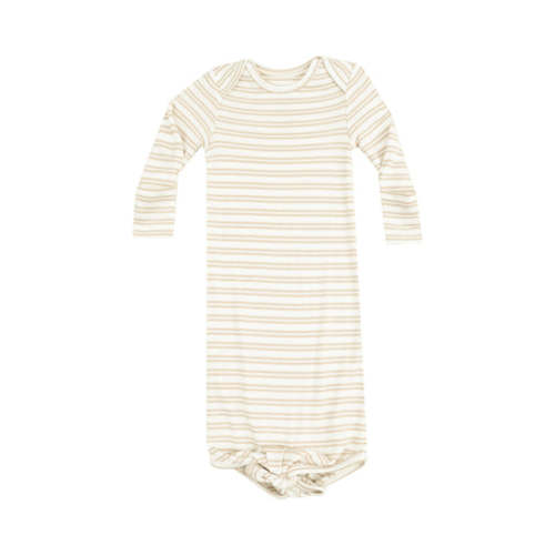 Angel Dear - Knotted Gown - Stripe Oxford Tan