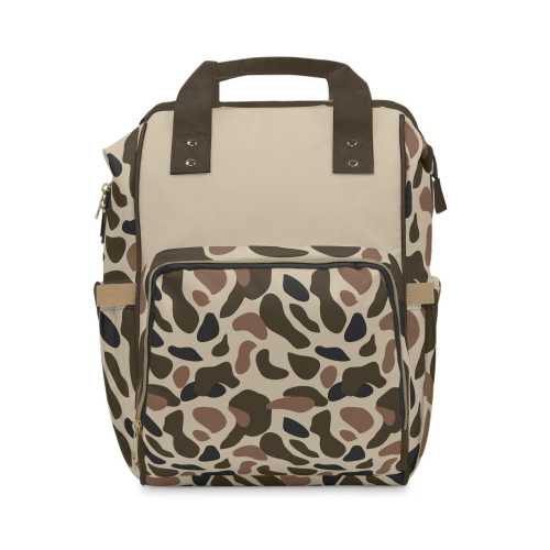 Dixie Camo Backpack: Nylon Travel Diaper Bag