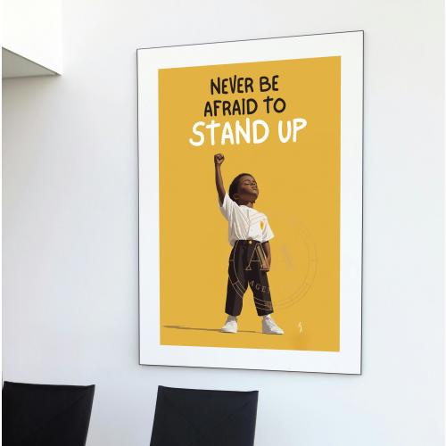 Black Boy Leader Art Print | Kids Room Wall Decor (Digital Download)