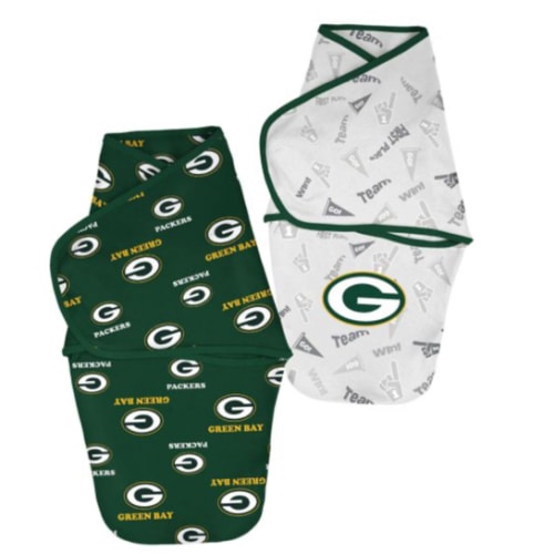 Green Bay Packers Newborn Baby Cocoon Sleep Swaddle 2-Pack Set at the Packers Pro Shop