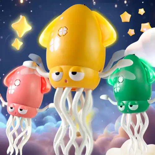 Dancing Squid Toy for Kids with LED Lights & Music - Sensory - TikTok Shop