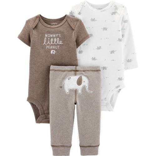 3-Piece Peanut Little Character Set - Brown Heather/Ivory - 3M
