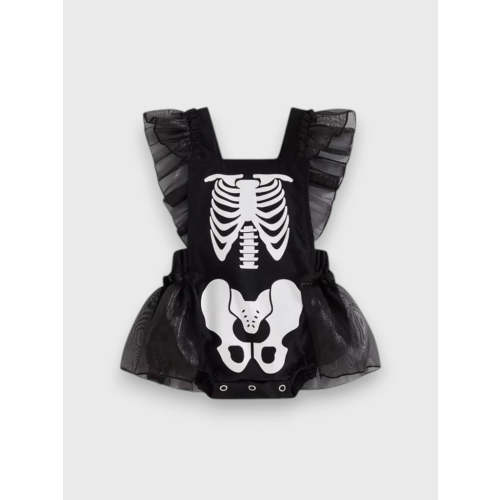 Baby Girl Skeleton Bodysuit Dress
