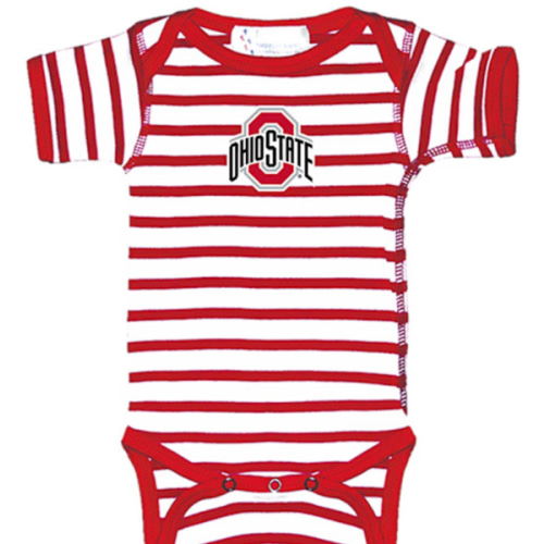 The Ohio State University Ohio State Buckeyes Red Baby Skylar One Piece - 10190586