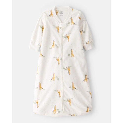 Baby Giraffe Print Long-Sleeve Wearable Blanket - White - Carter's | Carter's